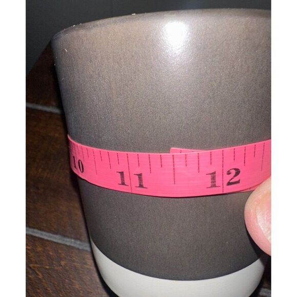 STARBUCKS 2018 Brown Dipped Iridescent Square Handle Coffee Mug White Bottom - Picture 8 of 12